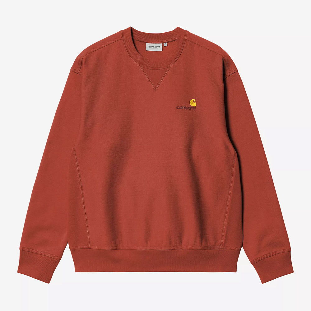 Carhartt WIP American Script Sweatshirt - Oxide Red