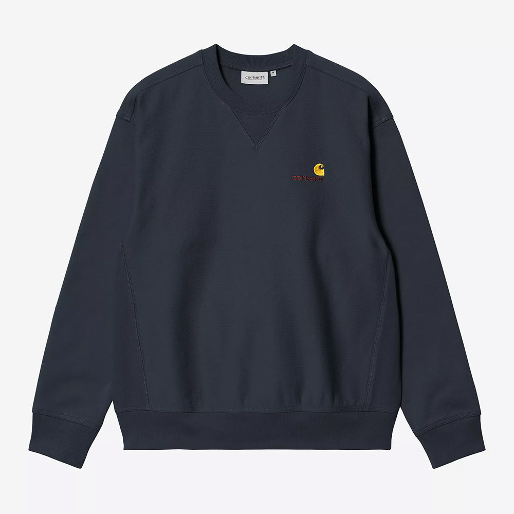 Carhartt WIP American Script Sweatshirt - Deep Night