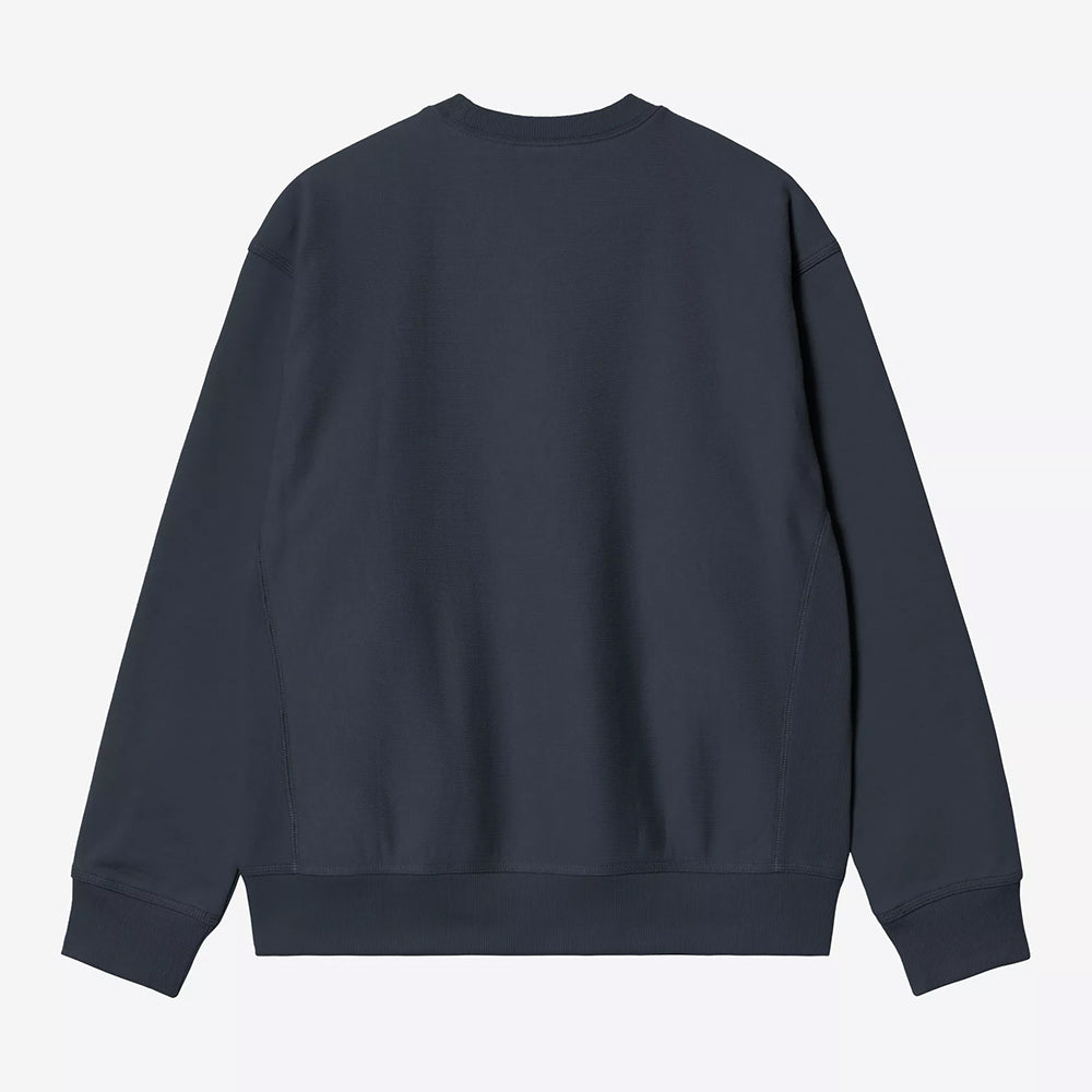 Carhartt WIP American Script Sweatshirt - Deep Night