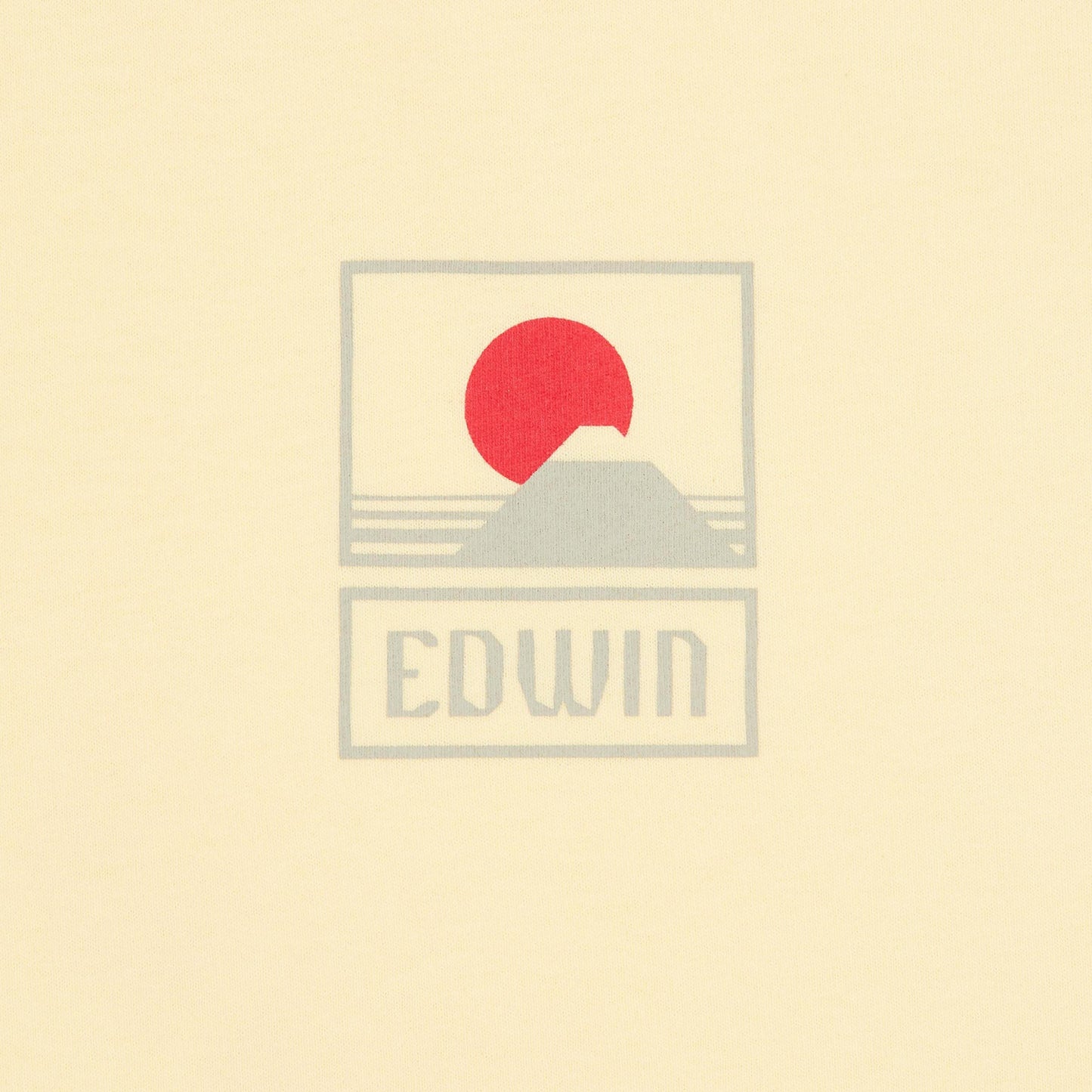 Edwin Sunset On Mt Fuji T-Shirt - Tender Yellow