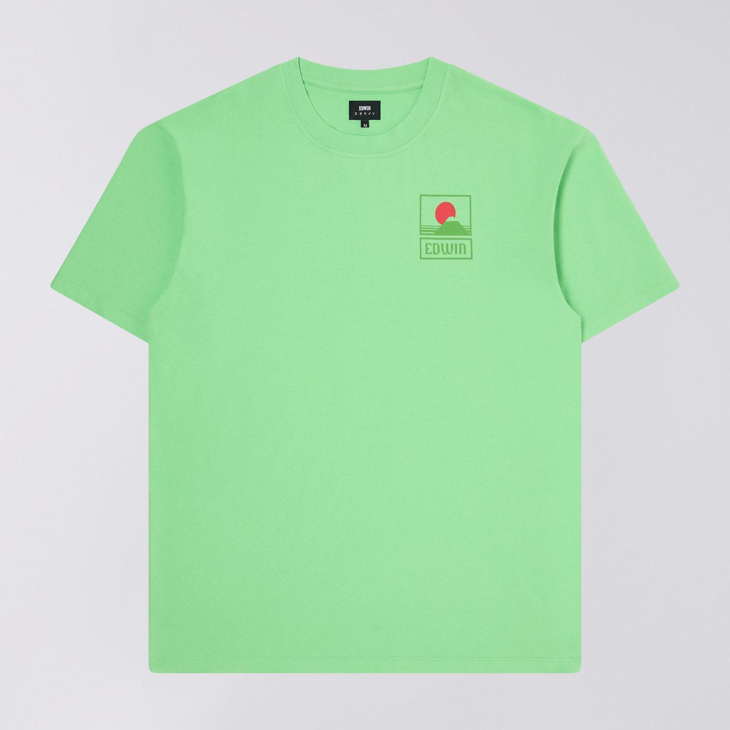 Edwin Sunset On Mt Fuji T-Shirt - Summer Green