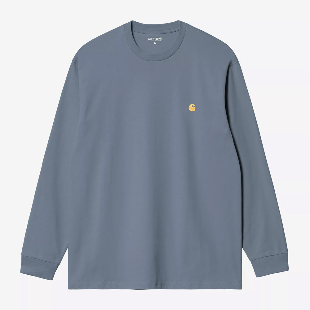 Carhartt WIP LS Chase T-Shirt - Icesheet Gold