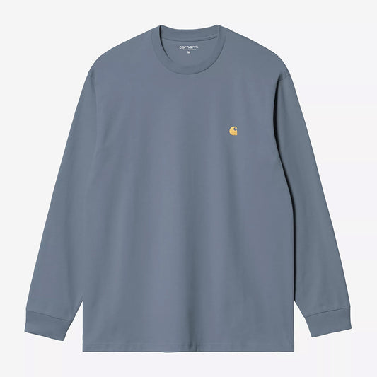 Carhartt WIP LS Chase T-Shirt - Icesheet Gold