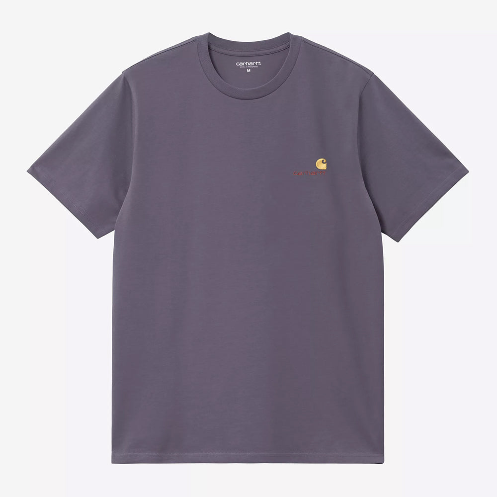 Carhartt WIP American Script T-Shirt - Shady Purple