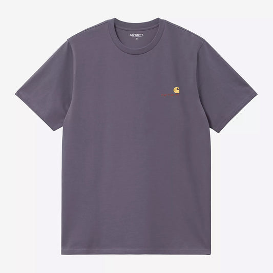 Carhartt WIP American Script T-Shirt - Shady Purple