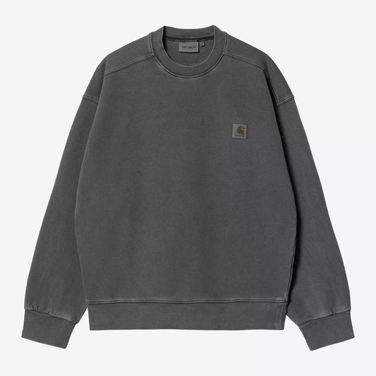 Carhartt WIP Nelson Sweatshirt - Black Garment Dyed