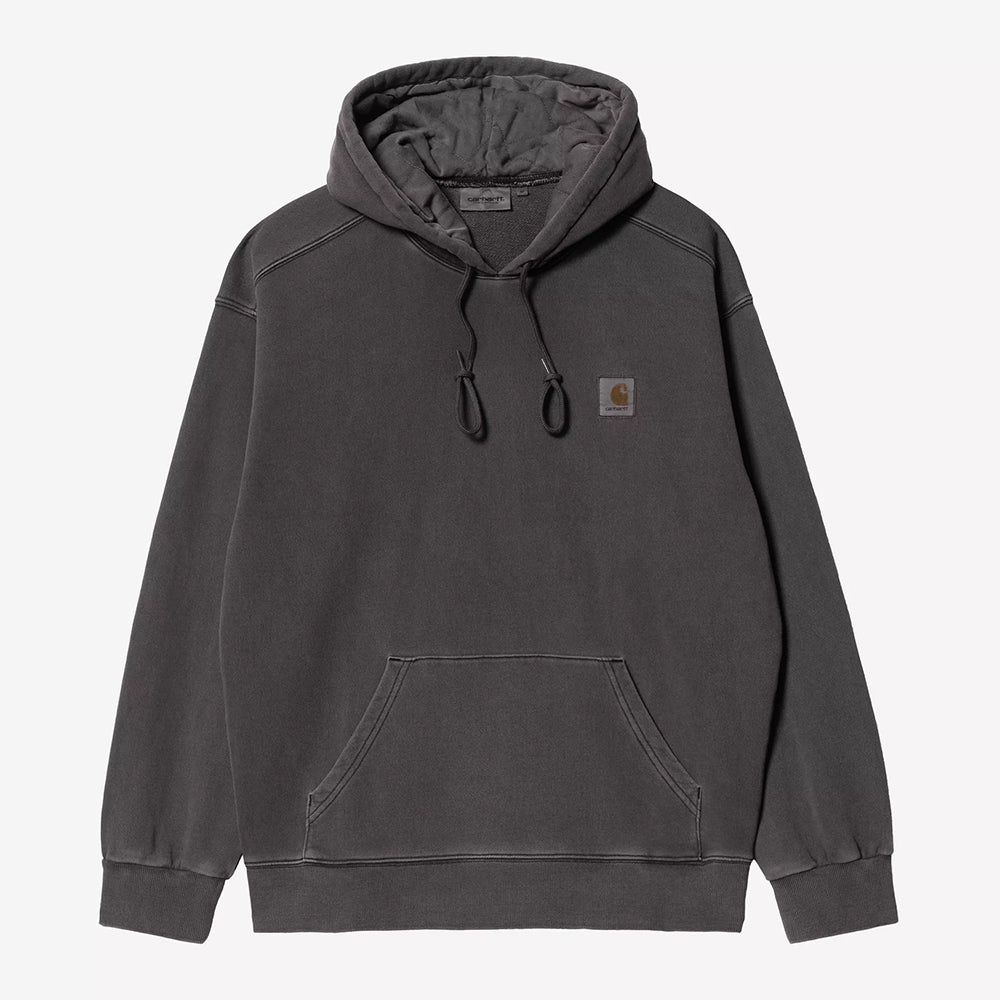 Carhartt WIP Hooded Nelson Sweat - Black Garment Dyed