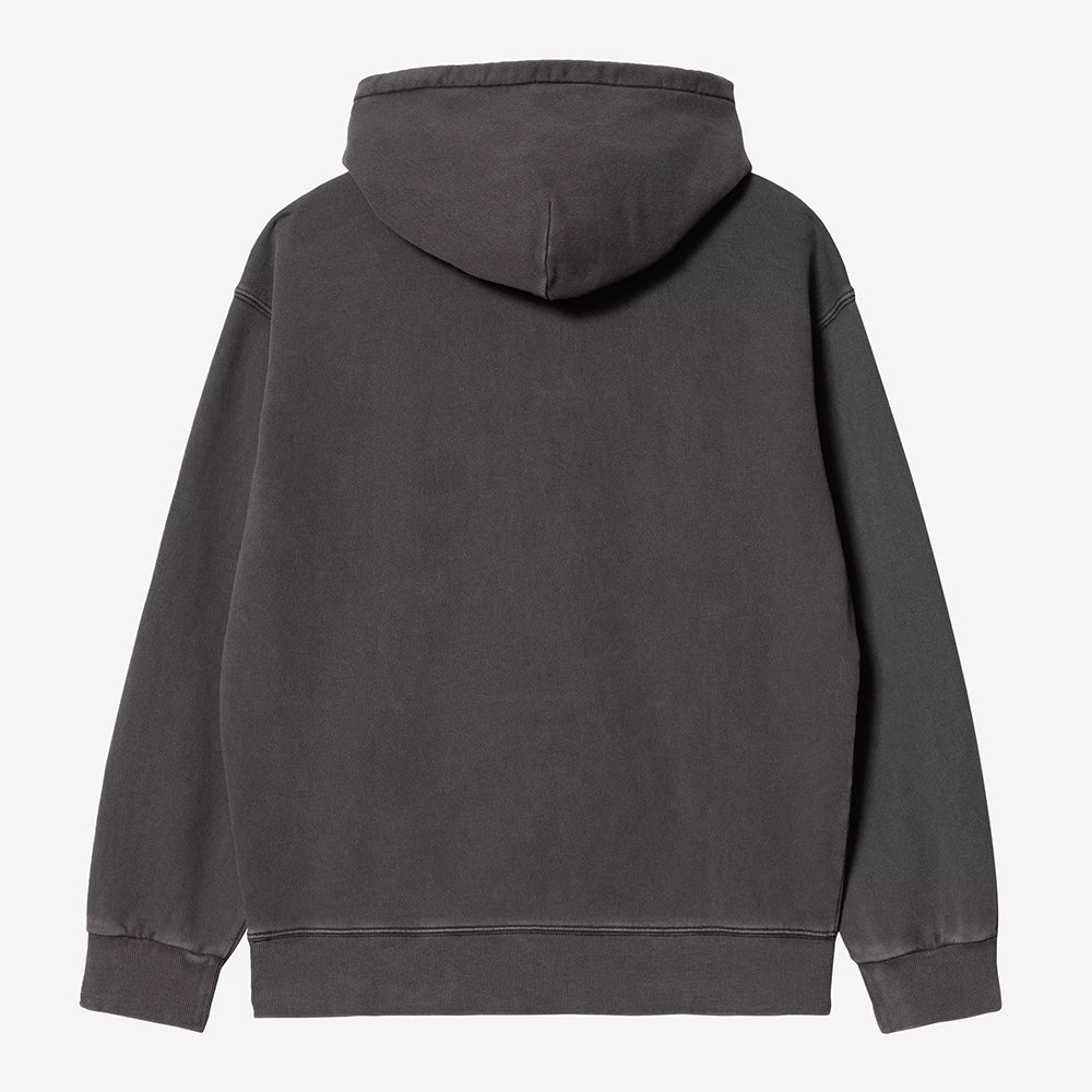 Carhartt WIP Hooded Nelson Sweat - Black Garment Dyed