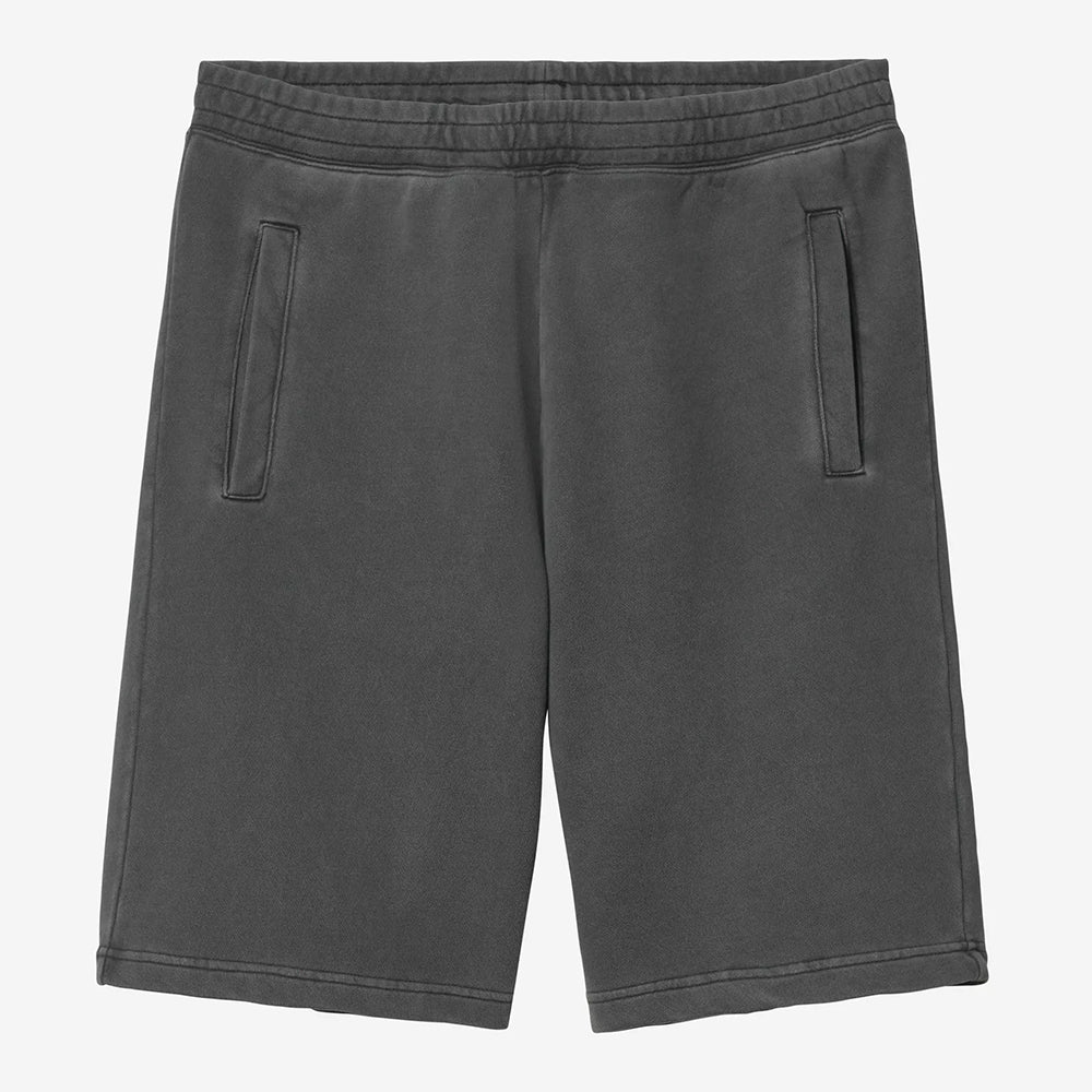 Carhartt WIP Nelson Sweat Short - Black Garment Dyed