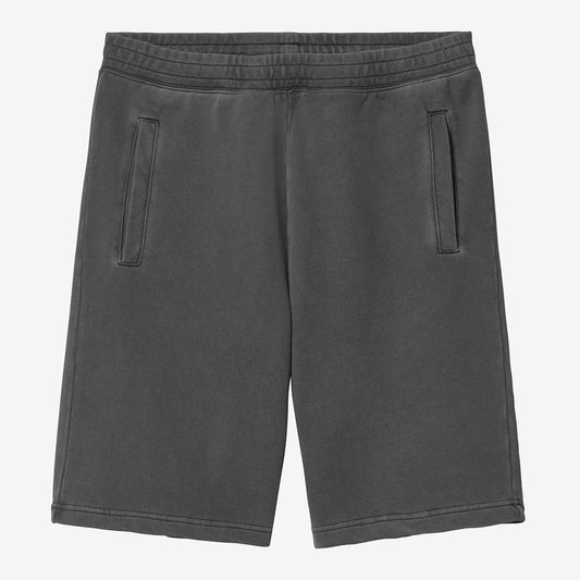 Carhartt WIP Nelson Sweat Short - Black Garment Dyed