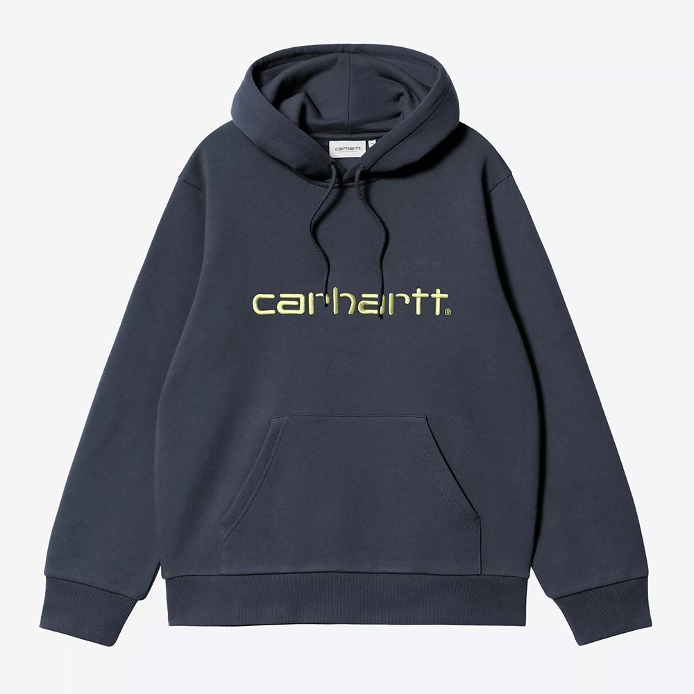 Carhartt WIP Hooded Carhartt Sweatshirt - Deep Night Gentle Green