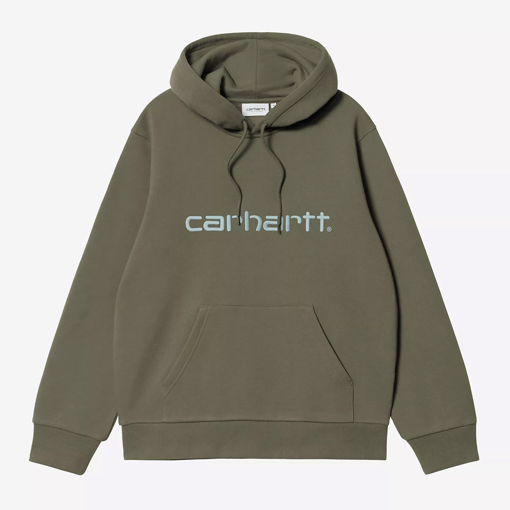 Carhartt WIP Hooded Carhartt Sweatshirt - Leaf Tourmaline
