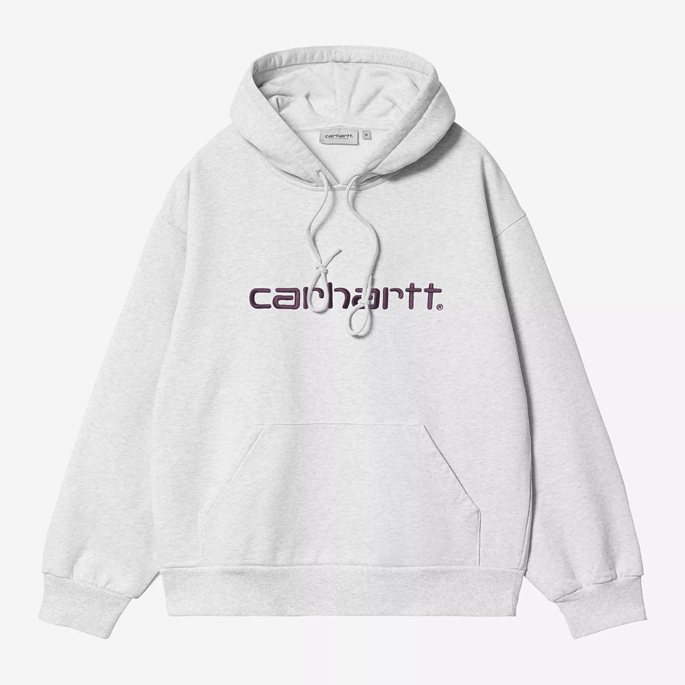 Carhartt WIP Hooded Carhartt Sweatshirt - Ash Heather Cozy Purple