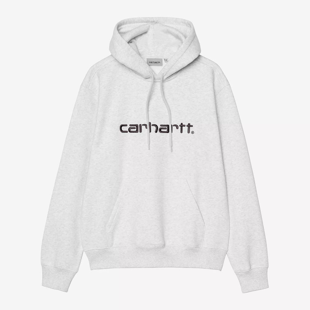 Carhartt WIP Hooded Carhartt Sweatshirt - Ash Heather Graphite