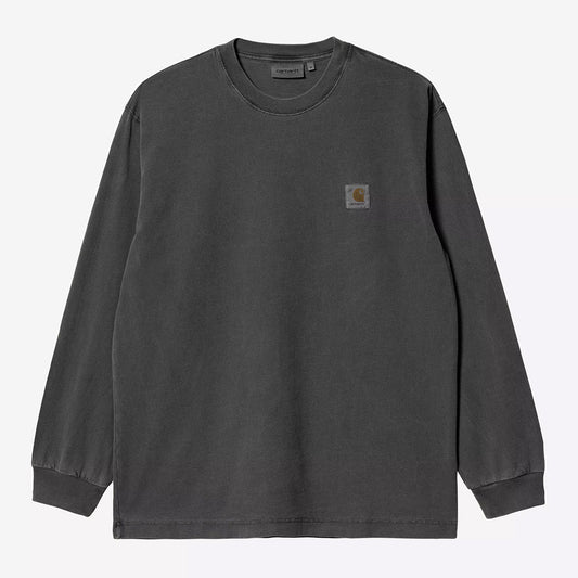 Carhartt WIP LS Vista T-Shirt - Black Garment Dyed