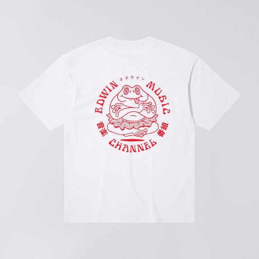 Edwin Music Channel T-Shirt - White Red