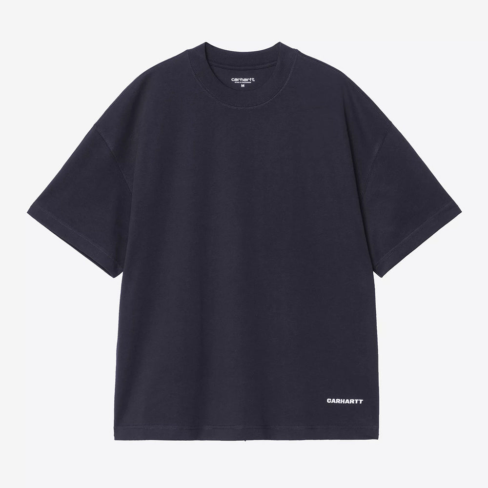 Carhartt WIP S/S Link Script Tee - Dark Navy White