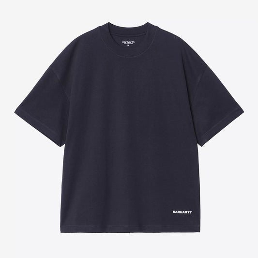 Carhartt WIP S/S Link Script Tee - Dark Navy White
