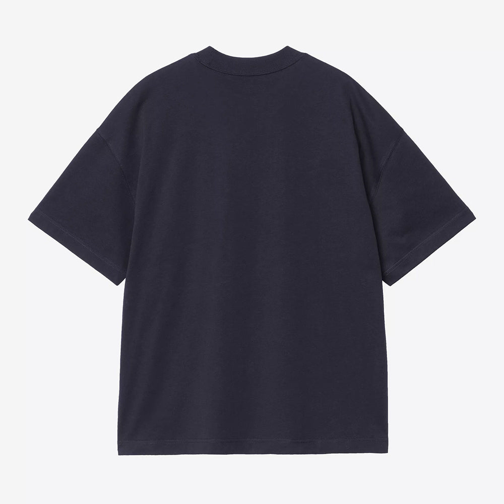Carhartt WIP S/S Link Script Tee - Dark Navy White