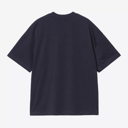 Carhartt WIP S/S Link Script Tee - Dark Navy White