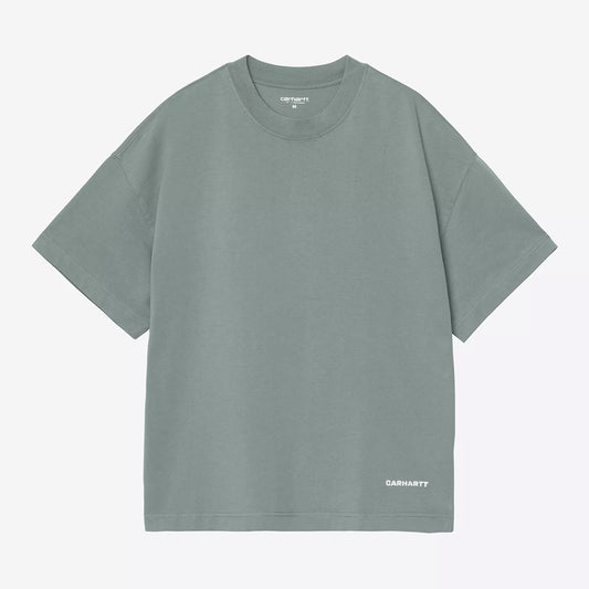 Carhartt WIP S/S Link Script Tee - Velvet Green White