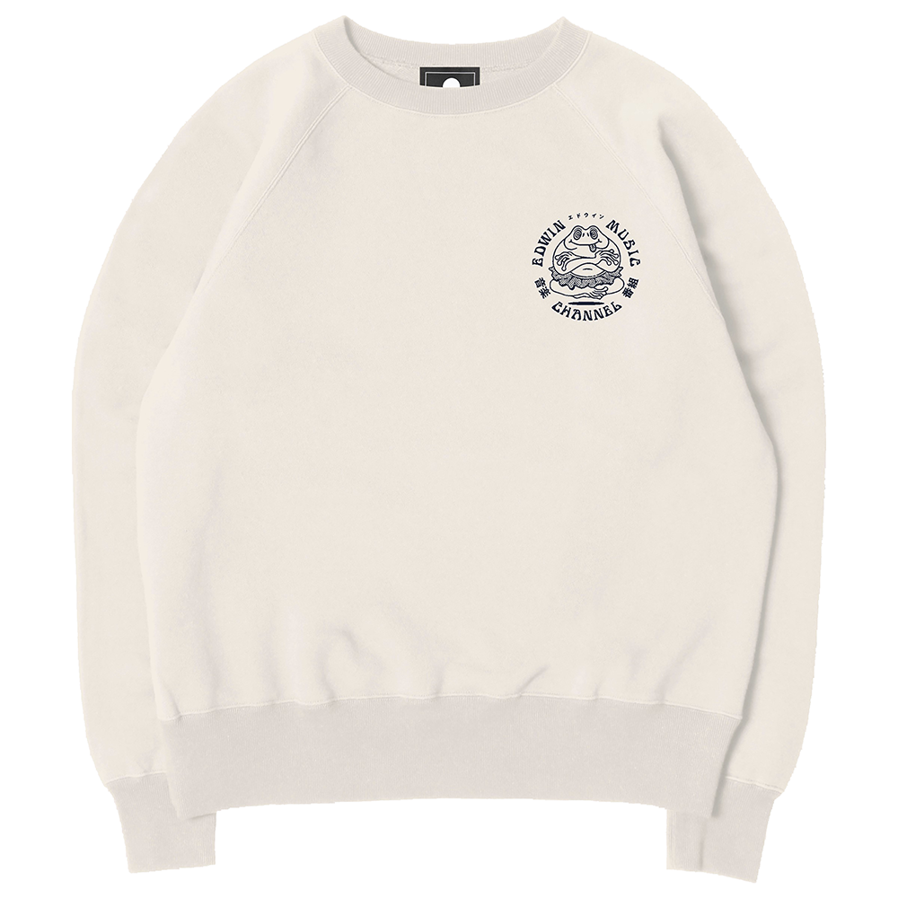 Edwin Music Channel Sweatshirt - Whisper White