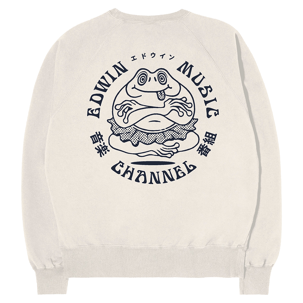 Edwin Music Channel Sweatshirt - Whisper White