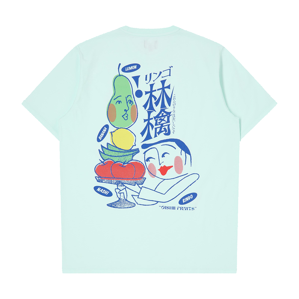 Edwin Ringo Oishii T-Shirt - Bleached Aqua