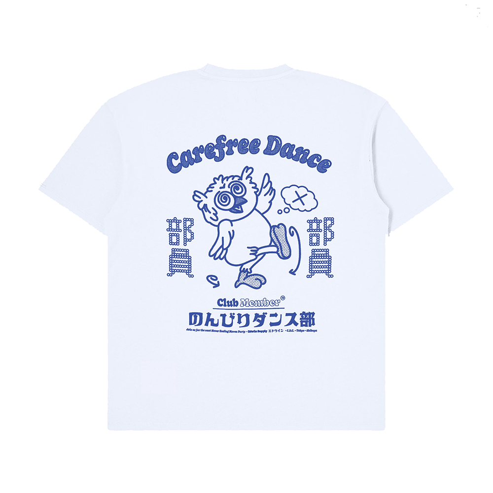 Edwin Carefree Dance Club T-Shirt - White