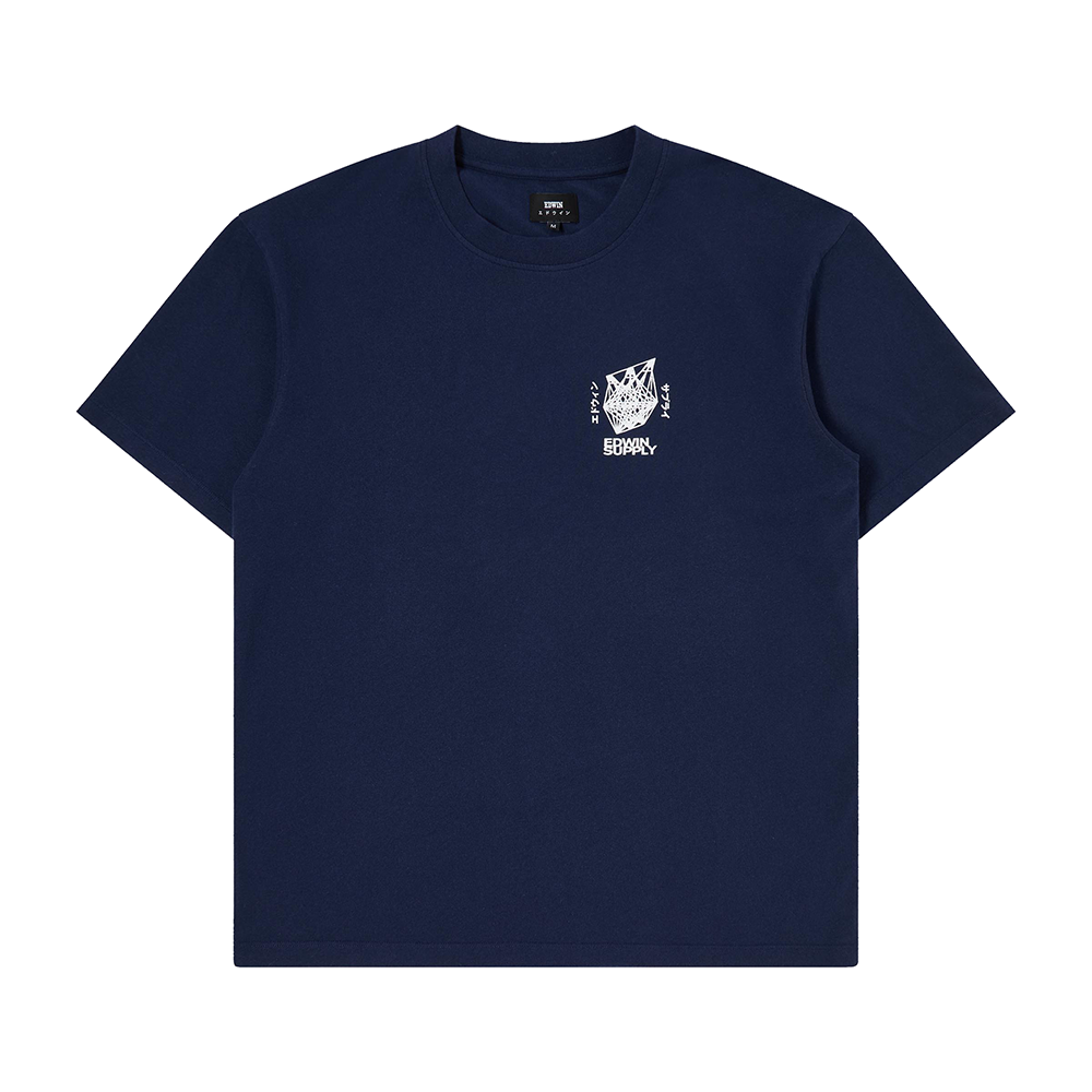 Edwin Protect Ya Lungs T-Shirt - Maritime Blue