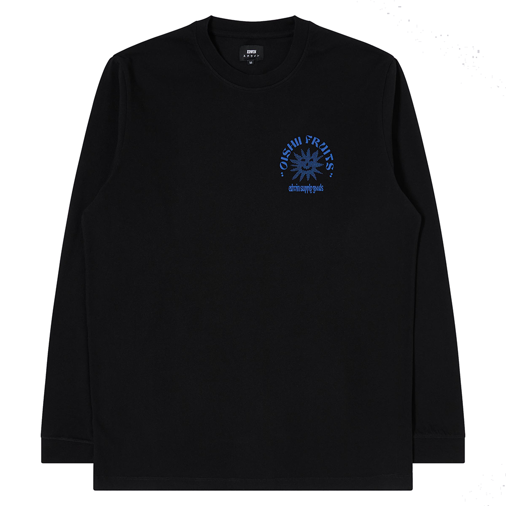 Edwin Ringo Oishii LS T-Shirt - Black