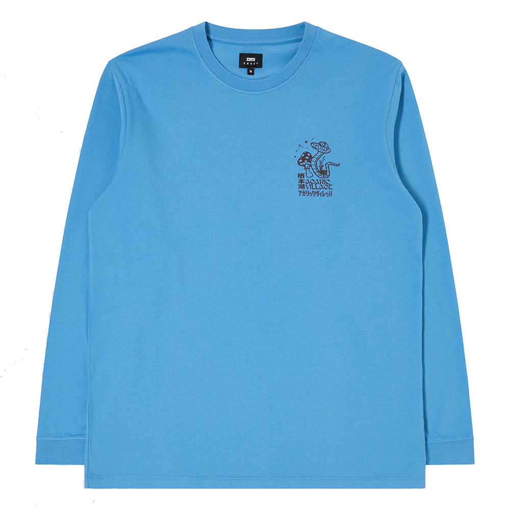 Edwin Agaric Village T-Shirt - Parisian Blue