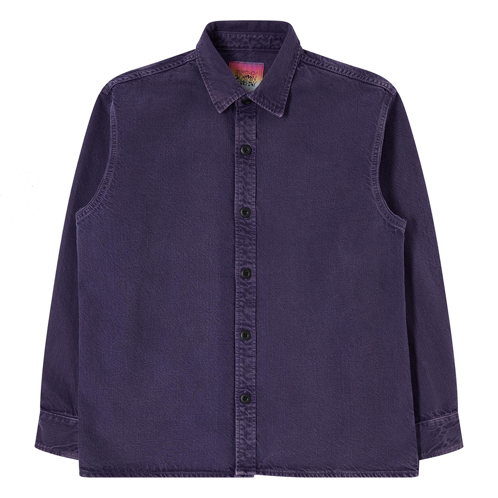 Edwin Sebastian LS Shirt - Purple Plumeria
