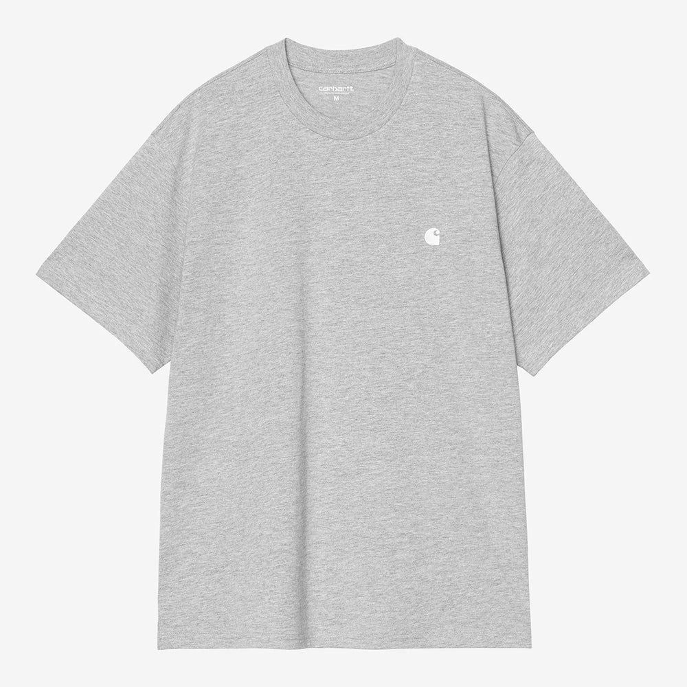 Carhartt WIP Madison T-Shirt - Grey Heather White
