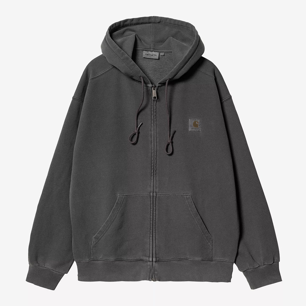 Carhartt WIP Hooded Nelson Jacket - Black Garment Dyed