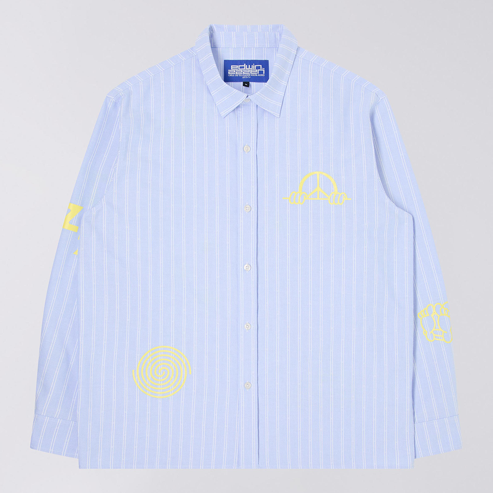 Edwin Sebastian Shirt - Blue White