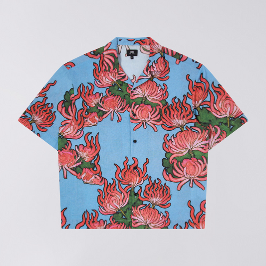 Edwin Kiku S/S Shirt - Blue