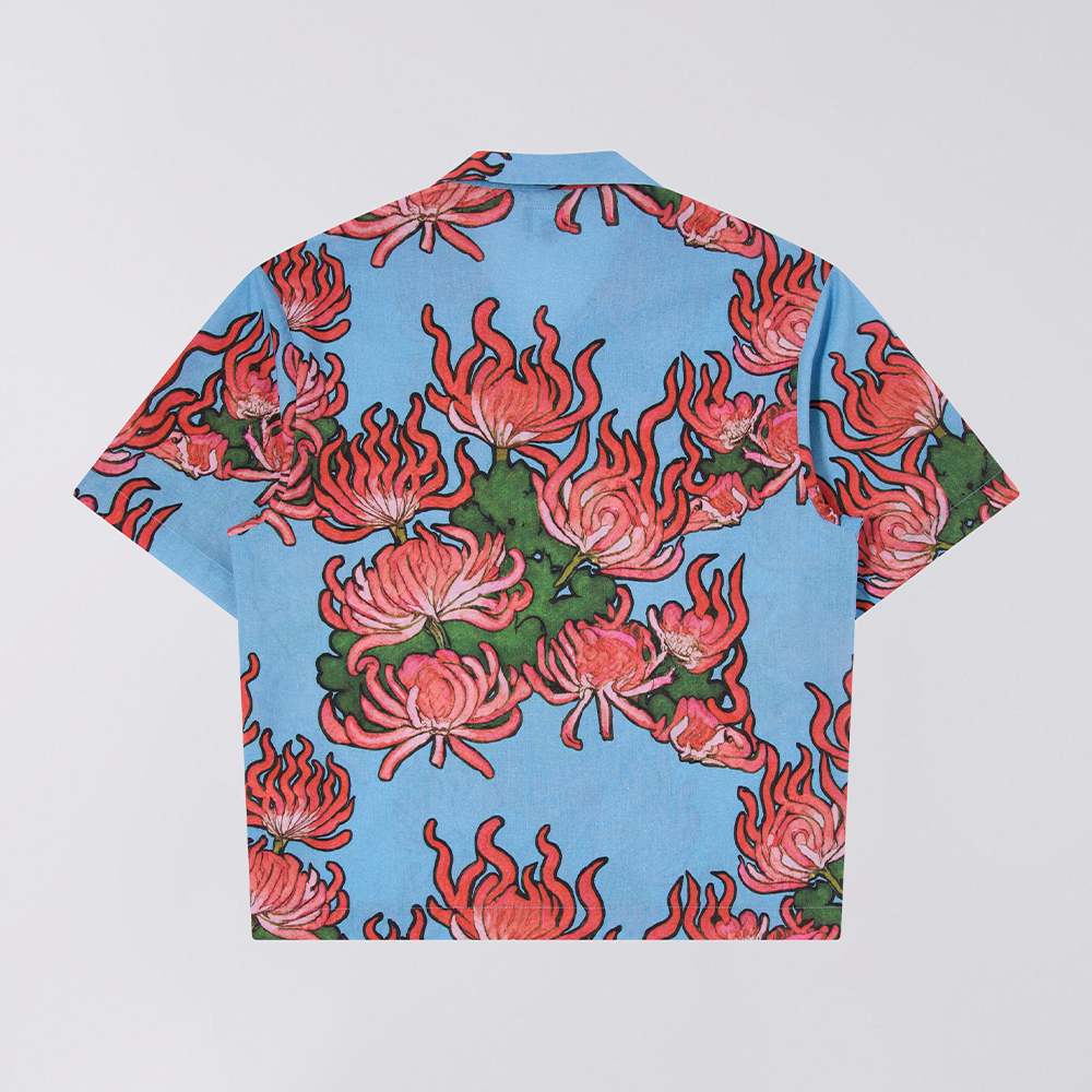 Edwin Kiku S/S Shirt - Blue