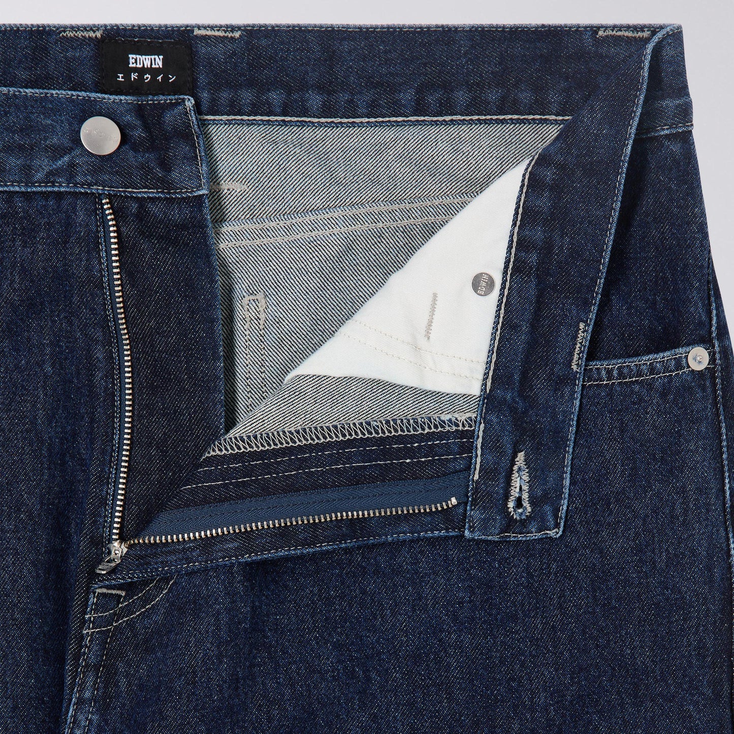 EDWIN MATRIX PANT - Blue Dk Marble Wash