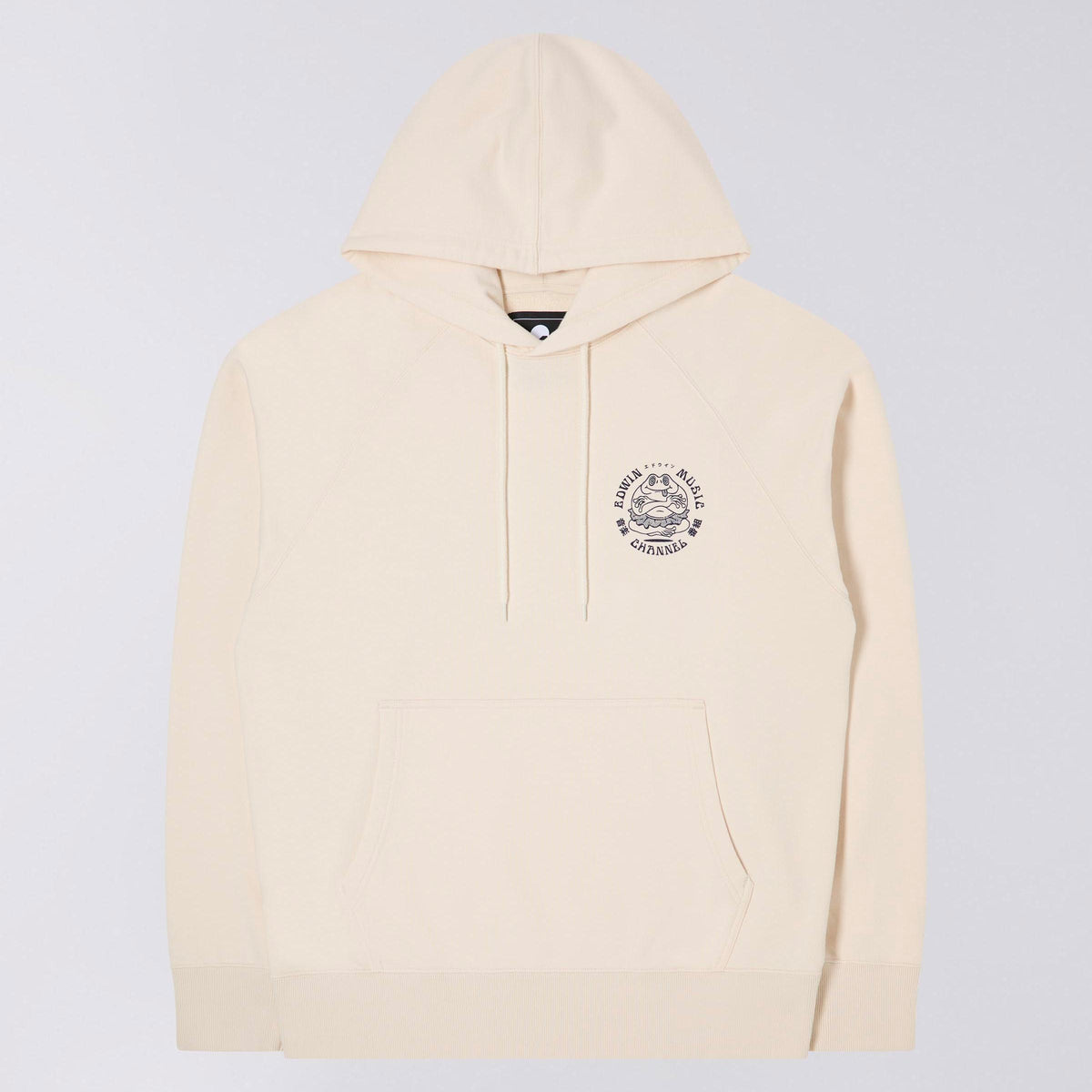 Edwin Music Channel Hoodie - Whisper White