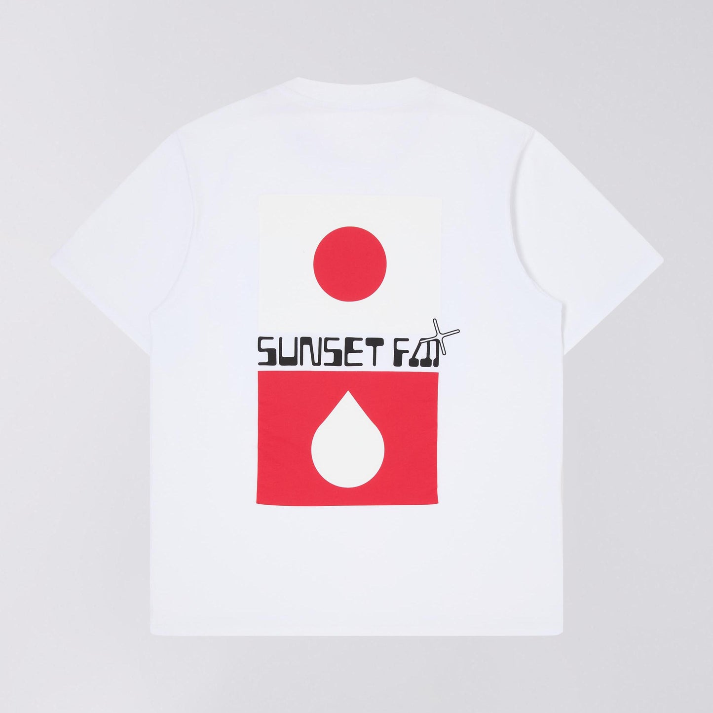 Edwin Sunset FM Tee - White