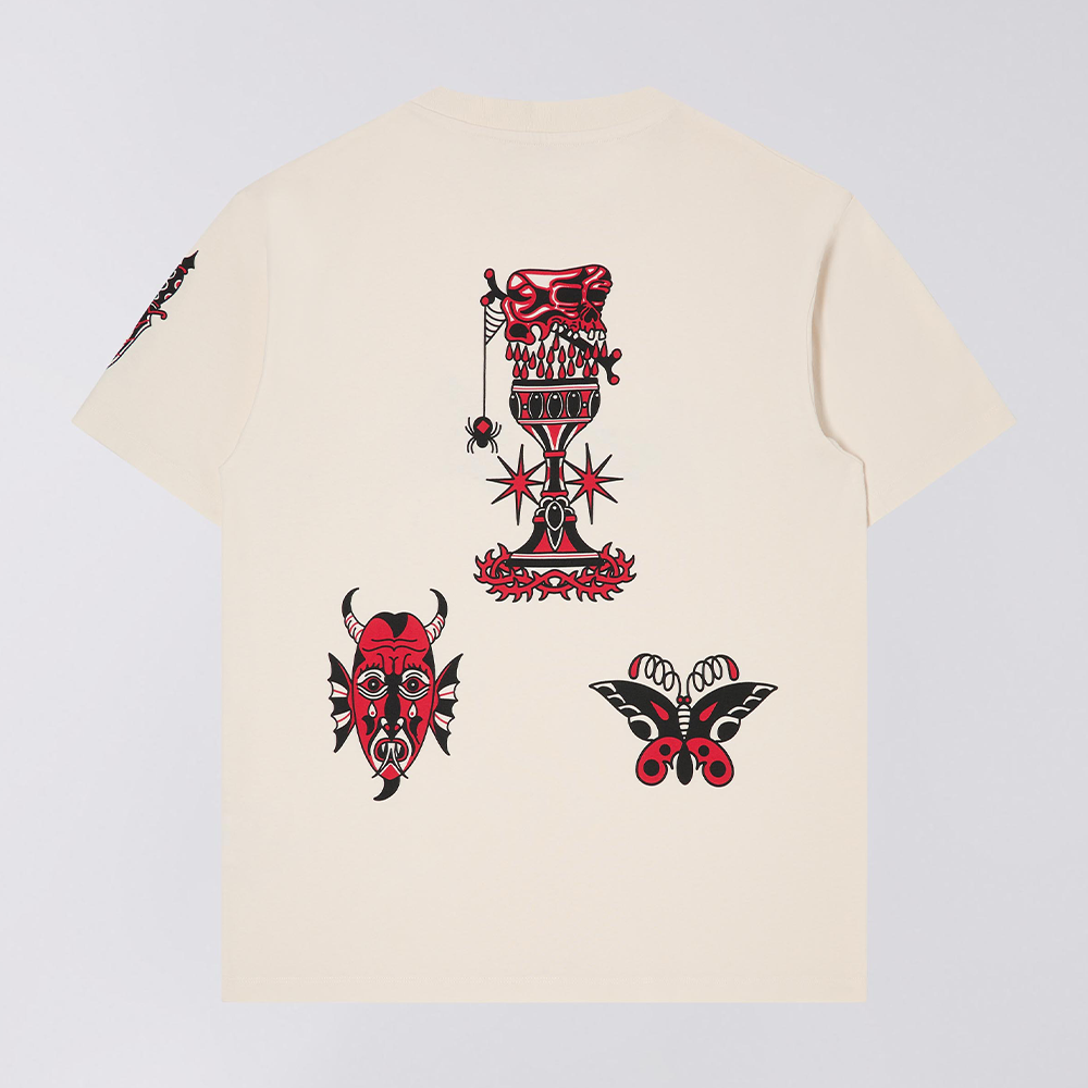 Edwin Teide Flash T-Shirt - Whisper White