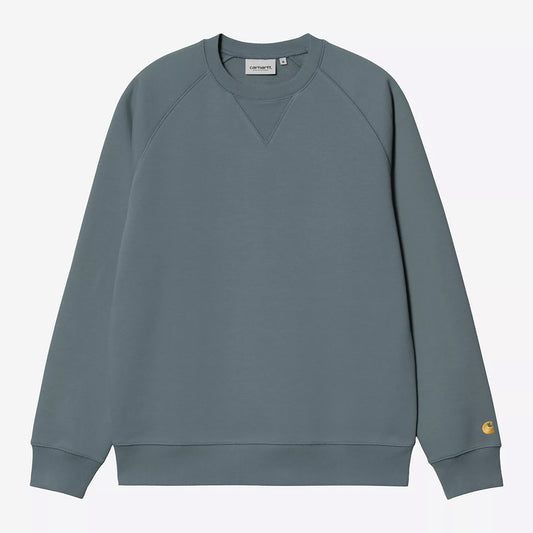 Carhartt WIP Chase Sweat - Cozy Blue Gold