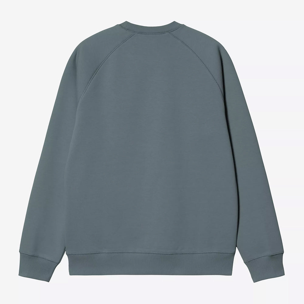 Carhartt WIP Chase Sweat - Cozy Blue Gold