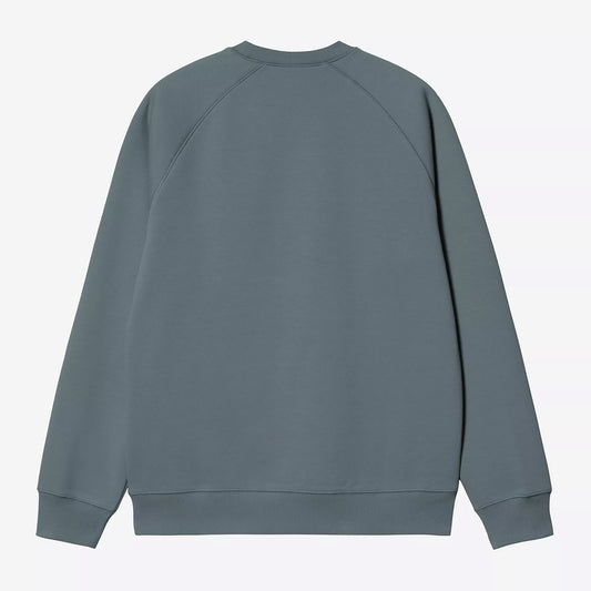 Carhartt WIP Chase Sweat - Cozy Blue Gold