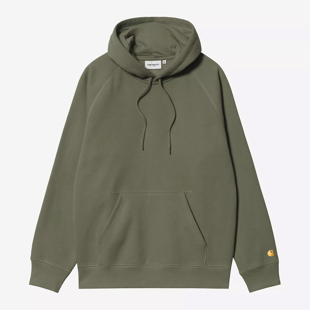 Carhartt WIP Hooded Chase Sweat - Leaf Gold