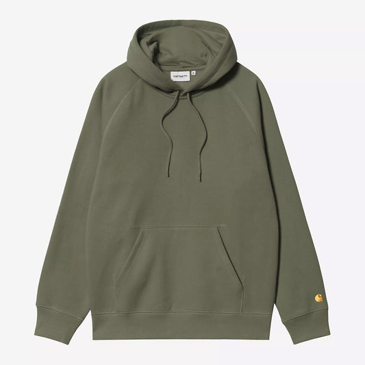 Carhartt WIP Hooded Chase Sweat - Leaf Gold