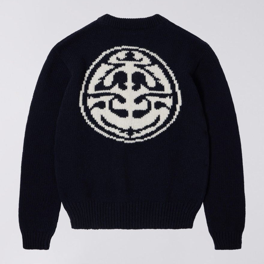 Edwin Ellis Sweater Knit - Navy Off White