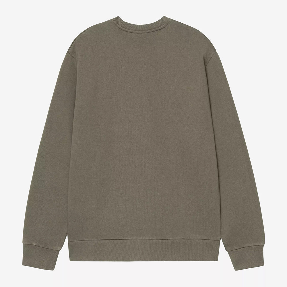 Carhartt WIP Script Emb Sweat - Leaf White