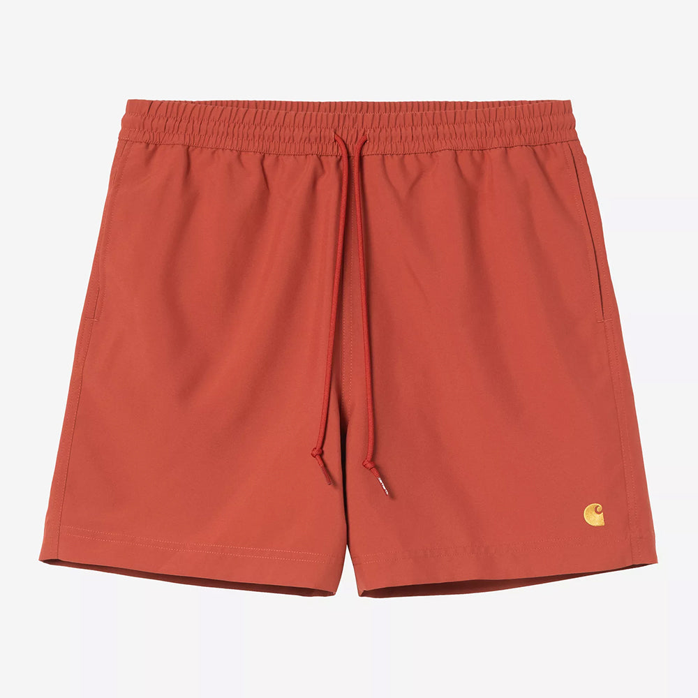Carhartt WIP Chase Swim Trunks - Oxide Red Gold